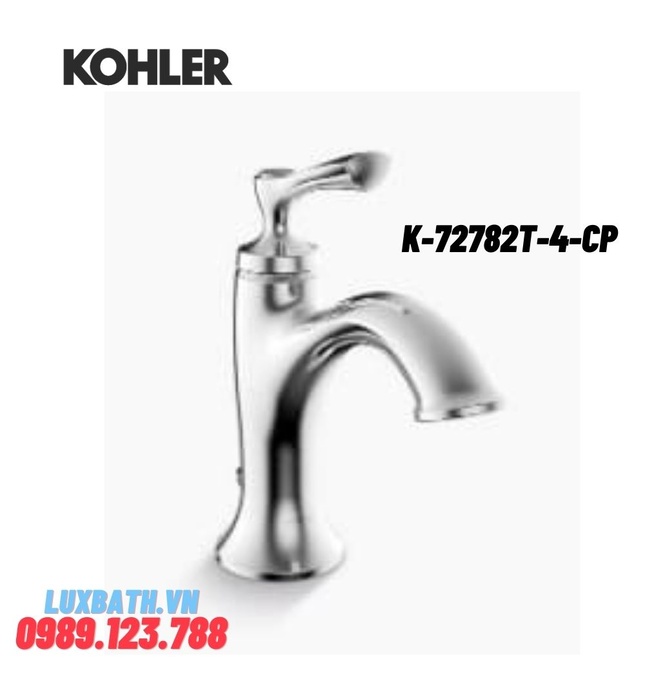 Vòi chậu rửa 1 lỗ Kohler ELLISTON K-72782T-4-CP