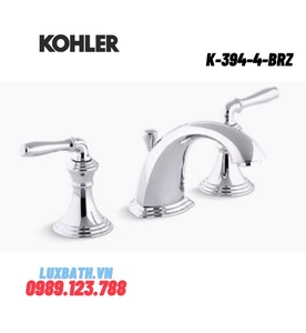 Vòi chậu rửa 3 lỗ Kohler DEVONSHIRE K-394-4-BRZ
