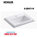Chậu rửa lavabo dương vành Kohler MEMOIRS K-2241T-1-0