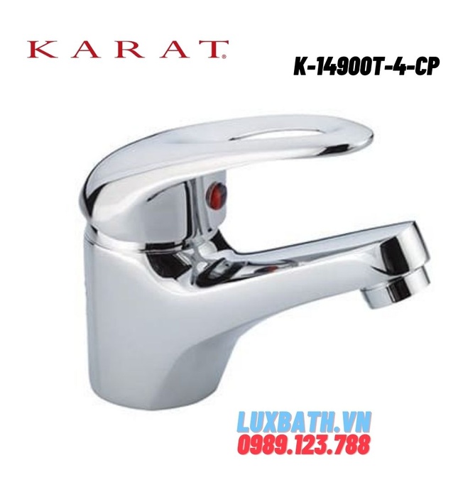 Vòi chậu rửa 1 lỗ Karat SELENE K-14900T-4-CP