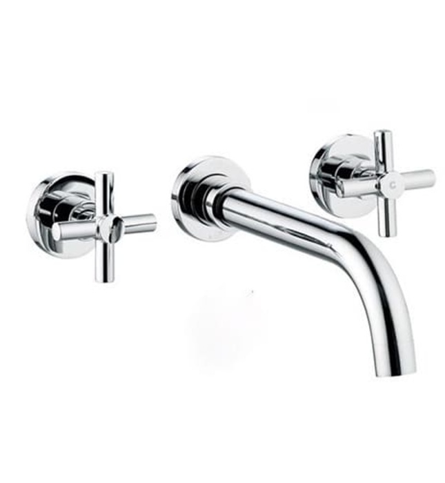 Vòi chậu rửa gắn tường Karat IVY K-14844T-3-CP