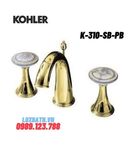Vòi chậu rửa 3 lỗ Kohler FINIAL K-310-SB-PB