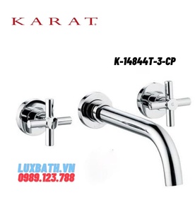 Vòi chậu rửa gắn tường Karat IVY K-14844T-3-CP