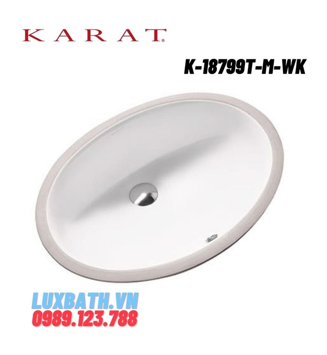 Chậu rửa lavabo âm bàn Karat TOURMARINE K-18799T-M-WK