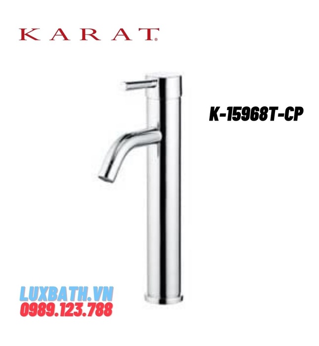 Vòi chậu rửa 1 lỗ Karat LUNA K-15968T-CP
