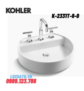 Chậu rửa lavabo đặt bàn Kohler CHORD WANDING K-2331T-8-0