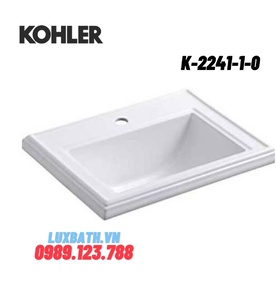 Chậu rửa lavabo dương vành Kohler MEMOIRS K-2241-1-0