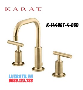 Vòi chậu rửa 3 lỗ Karat PURIST K-14406T-4-BGD