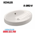 Chậu rửa lavabo đặt bàn Kohler STRELA OVAL K-2952-0
