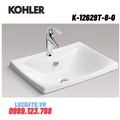Chậu rửa lavabo dương vành Kohler ESCALE K-12629T-8-0