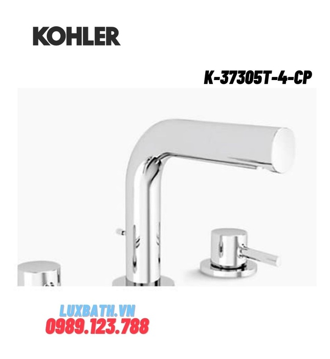 Vòi chậu rửa 3 lỗ Kohler CUFF K-37305T-4-CP