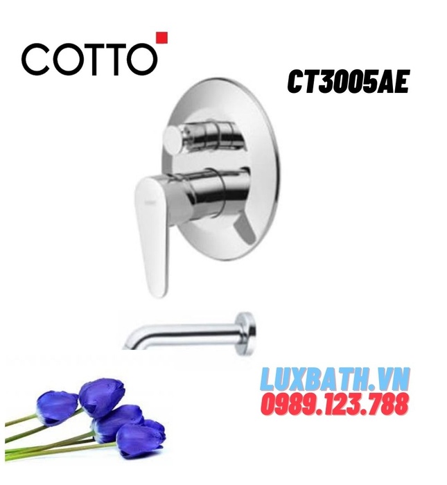 Mặt nạ sen tắm âm tường nóng lạnh COTTO CT3005AE 