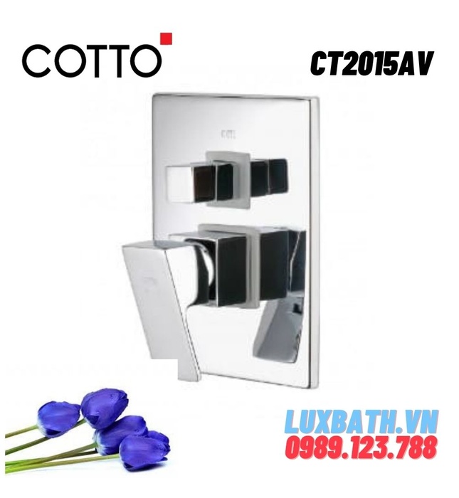 Củ Sen Tắm COTTO CT2015AV Square Nóng Lạnh