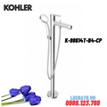 Vòi xả bồn tắm kèm sen tay đặt sàn Kohler LOURE K-98614T-B4-CP