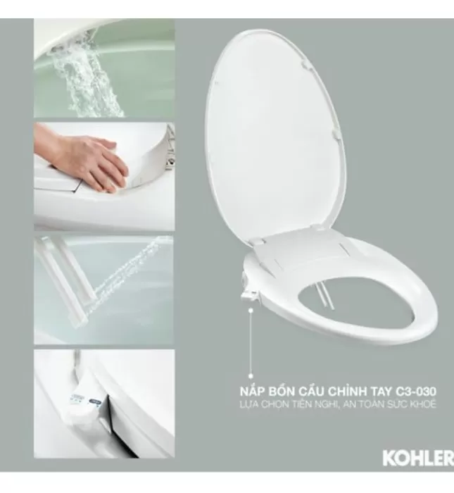 Nắp bồn cầu rửa cơ Kohler C3-030