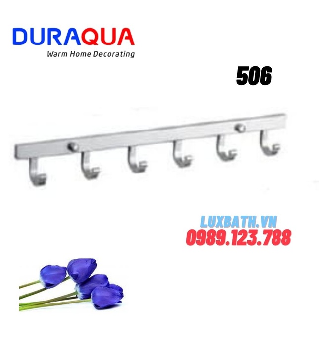 Móc treo đồ 6 vấu nhôm Duraqua 506