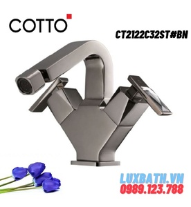 Vòi rửa mặt lavabo nóng lạnh COTTO CT2122C32ST#BN