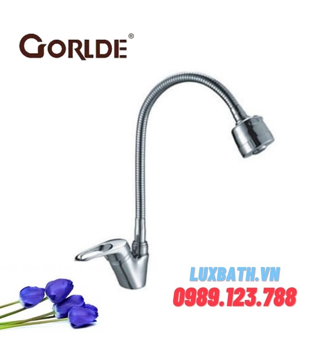 Vòi chậu mềm Gorlde gắn chậu 