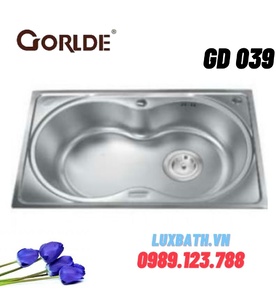 Chậu rửa bát 1 hố Inox 304 Gorlde GD 039 (720x 450 x 230mm)