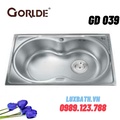 Chậu rửa bát 1 hố Inox 304 Gorlde GD 039 (720x 450 x 230mm)