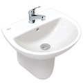 Chậu rửa mặt chân lửng Viglacera V36