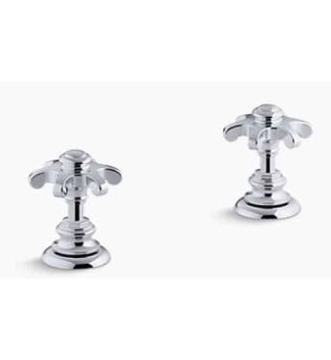 Tay vòi bồn tắm dạng răng cưa chrome bóng Kohler Artifacts K-98068T-3M-CP