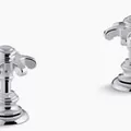Tay vòi bồn tắm dạng răng cưa chrome bóng Kohler Artifacts K-98068T-3M-CP