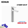 Vòi chậu rửa lavabo cao Kohler Taut K-74026T-4E2-CP mạ chrome bóng