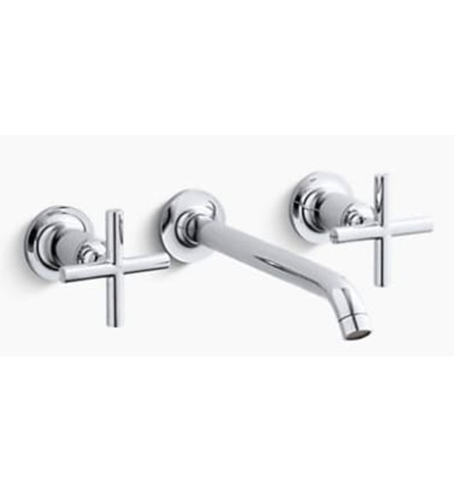 Vòi chậu rửa gắn tường Kohler Purist K-14415T-3-CP