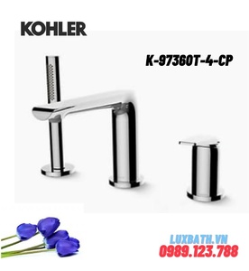 Vòi sen bồn tắm gắn thành bồn Kohler K-97360T-4-CP