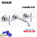 Vòi chậu rửa gắn tường Kohler Purist K-14415T-3-CP