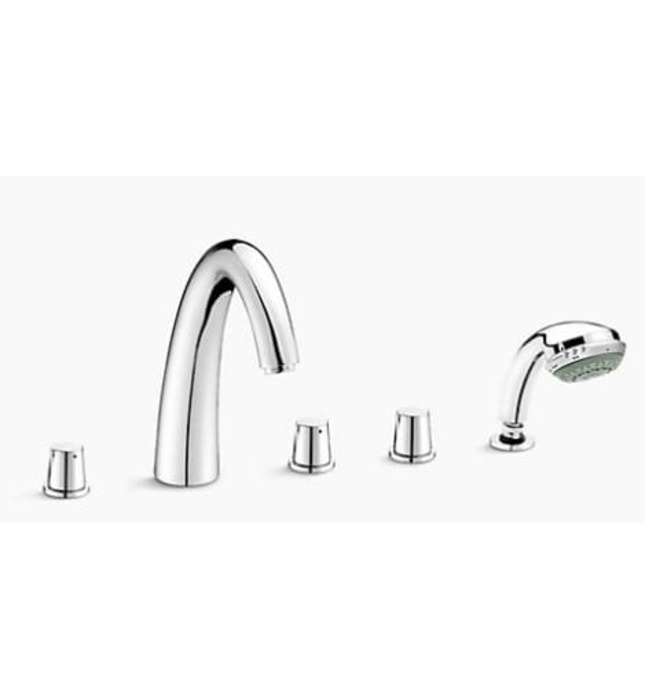 Vòi bồn tắm gắn thành bồn kèm sen cầm tay Kohler K-72681T-7-CP