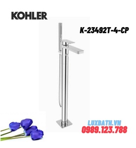 Vòi bồn tắm đặt sàn Kohler K-23492T-4-CP