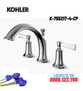 Vòi bồn tắm gắn thành bồn Kohler K-75521T-4-CP