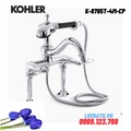 Vòi bồn tắm gắn thành bồn kèm sen cầm tay Kohler K-8785T-4M-CP