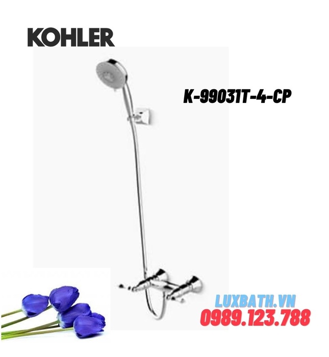 Sen tắm gắn tường Kohler Kelston K-99031T-4-CP