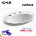 Chậu rửa dương vành hình oval Kohler Serif K-2075X-8-0