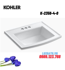 Chậu rửa dương vành hình chữ nhật Kohler Archer K-2356-4-0