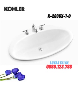 Chậu rửa dương vành 3 lỗ Kohler Ellipse K-2886X-1-0