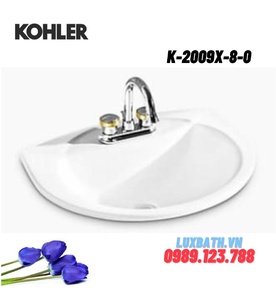 Chậu rửa dương vành 3 lỗ Kohler Folio K-2009X-8-0