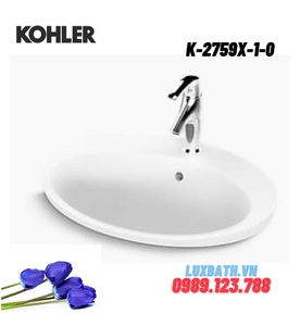 Chậu rửa dương vành 1 lỗ Kohler Karess K-2759X-1-0