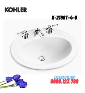 Chậu rửa dương vành 3 lỗ Kohler Pennington K-2196T-4-0