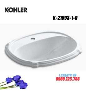 Chậu rửa dương vành hình oval Kohler Portrait K-2189X-1-0