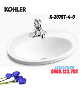 Chậu rửa dương vành 1 lỗ Kohler Serif K-2075T-4-0