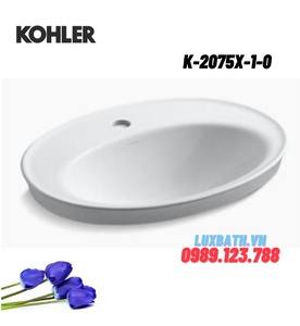 Chậu rửa dương vành 1 lỗ Kohler Serif K-2075X-1-0