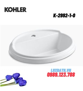 Chậu rửa dương vành hình oval Kohler Tresham K-2992-1-0