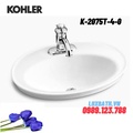 Chậu rửa dương vành 1 lỗ Kohler Serif K-2075T-4-0