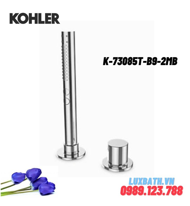 Bộ chuyển nước gắn thành bồn và sen tay Kohler K-73085T-B9-2MB