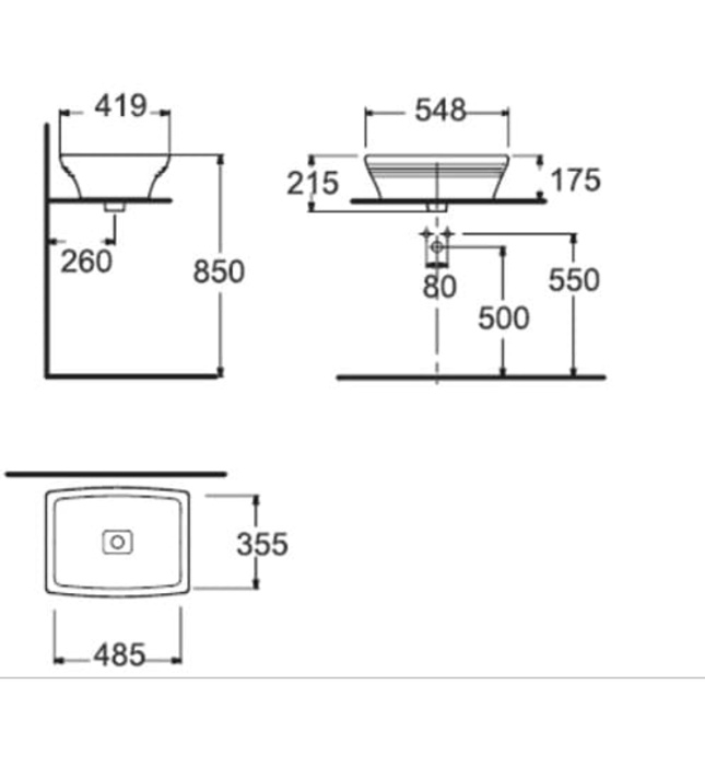 Chậu rửa đặt bàn American Standard WP-F616