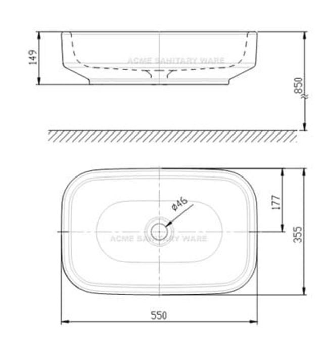 Chậu rửa đặt bàn American Standard WP-F626